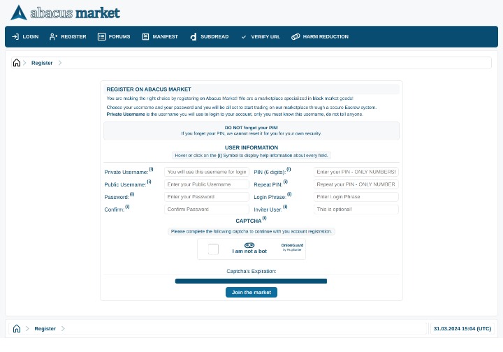 Abacus Market darknet