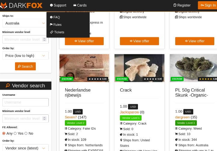 Australian Darknet Markets