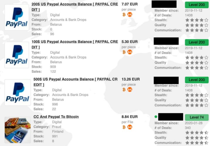 dark web payment methods