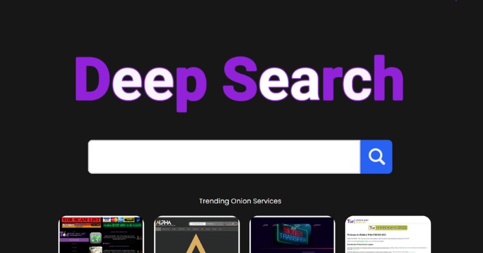 dark web search engine