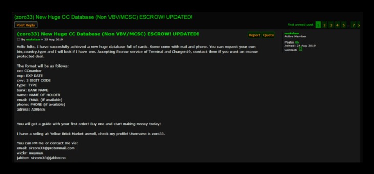 dark web forum