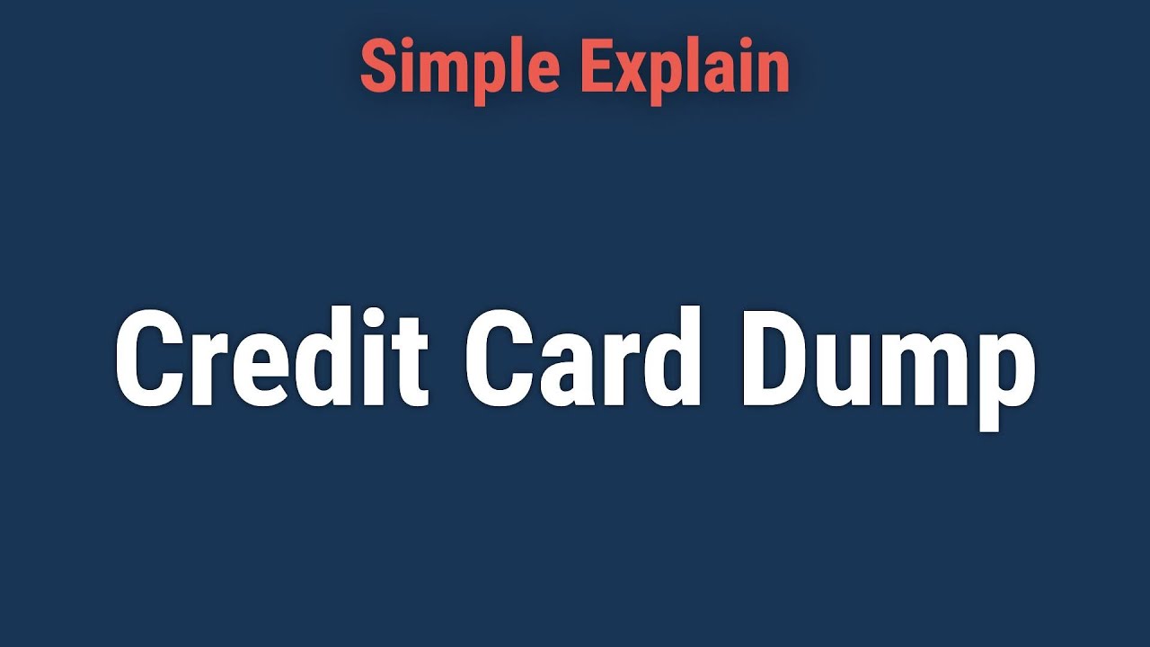 black market credit card dumps