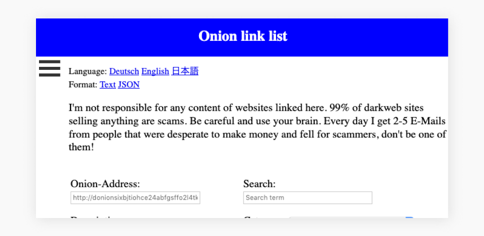 dark web links adult