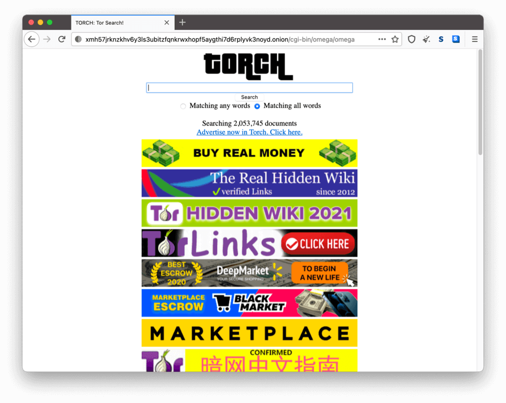 dark web porn link