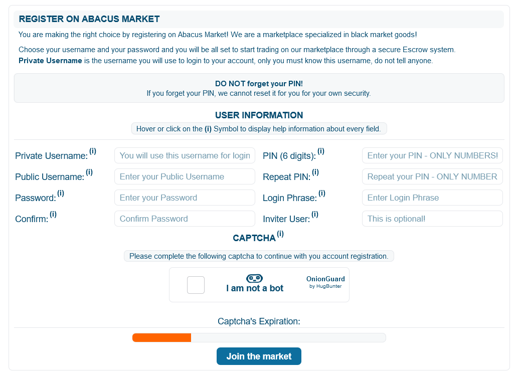 abacus darknet url